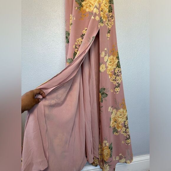 NWT** Reformation Abelia Dress- Gwenyth Maxi Size 6 Pink - Picture 10 of 15